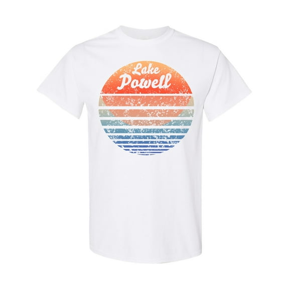 Inktastic Lake Powell Distressed Retro Sunset T-Shirt