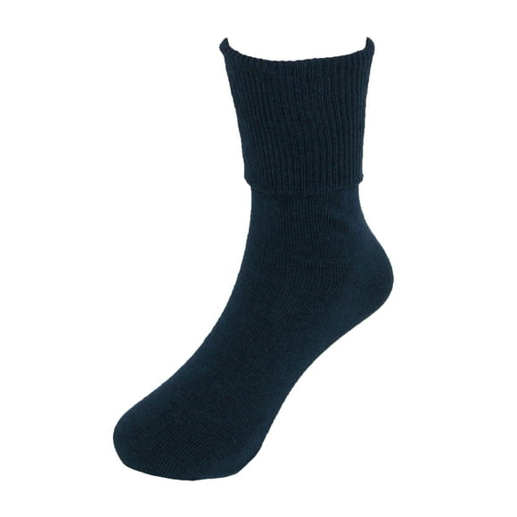 Jefferies Socks School Uniform Seamless Turn Cuff Anklet Socks (6 Pair Pack)