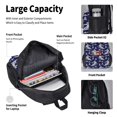 thumbnail image 4 of Disketp Abstract Skiing Mochila Estampada de Gran Capacidad con Lonchera y Estuche, Set de 3 Piezas para Estudiantes, 4 of 7