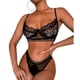 thumbnail image 1 of Conjunto de lencería para mujer, suave, elegante, de 2 piezas, sujetador y bragas de encaje para el día de San Valentín, 1 of 6