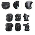 thumbnail image 6 of figatia Hand Elbow Knee Pads Kids Adults Skating Adjustable Outdoor Sports Breathable Lightweight Cycling Guards Gear Set Black Blue, 6 of 8