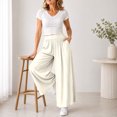 thumbnail image 2 of PBFRDSJ Women's Y2k Baggy Palazzo Wide Leg Pants Casual High Waisted Solid Pants for Lounge Wear, 2 of 6