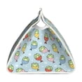 thumbnail image 3 of Lsque Frog In Mermaid Printed Long Tissue Box Cover Holder, Facial Paper Organizer Dispenser,Triangle with Bottom Belt, PVC Leather Decorative Organizer, 3 of 9
