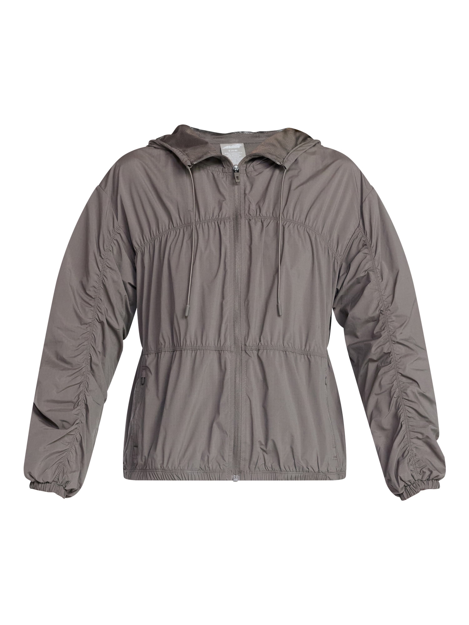 Avia Women's Ripstop Zip Jacket with Hood, Lightweight, Sizes XS-XXXL