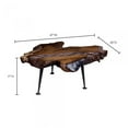 thumbnail image 4 of Moe's Table Basse avec des Jambes en Fonte en Naturel, 4 of 4