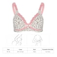 thumbnail image 3 of Brasier de Encaje Floral para Lactancia Materna Brasier de Lactancia de Algodón Frontal Abierto Suave Multicolor Ropa para Mujeres Embarazadas(40/90-Rosa) Amonsee NO, 3 of 6