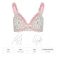 thumbnail image 3 of Brasier de Encaje Floral para Lactancia Materna Brasier de Lactancia de Algodón Frontal Abierto Suave Multicolor Ropa para Mujeres Embarazadas(40/90-Rosa) Ecomeon no, 3 of 4