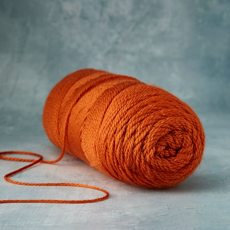 Loops & Threads, Soft & Shiny Solid Yarn, White, 6 oz. Skein