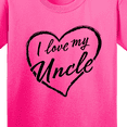 thumbnail image 4 of Inktastic I Love My Uncle in Black Chalk Heart Youth T-Shirt, 4 of 5