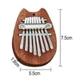 thumbnail image 2 of 8 Touches Mini Kalimba Doigt Pouce Piano Marimba Accessoire Musical Pendentif Cadeau, 2 of 5