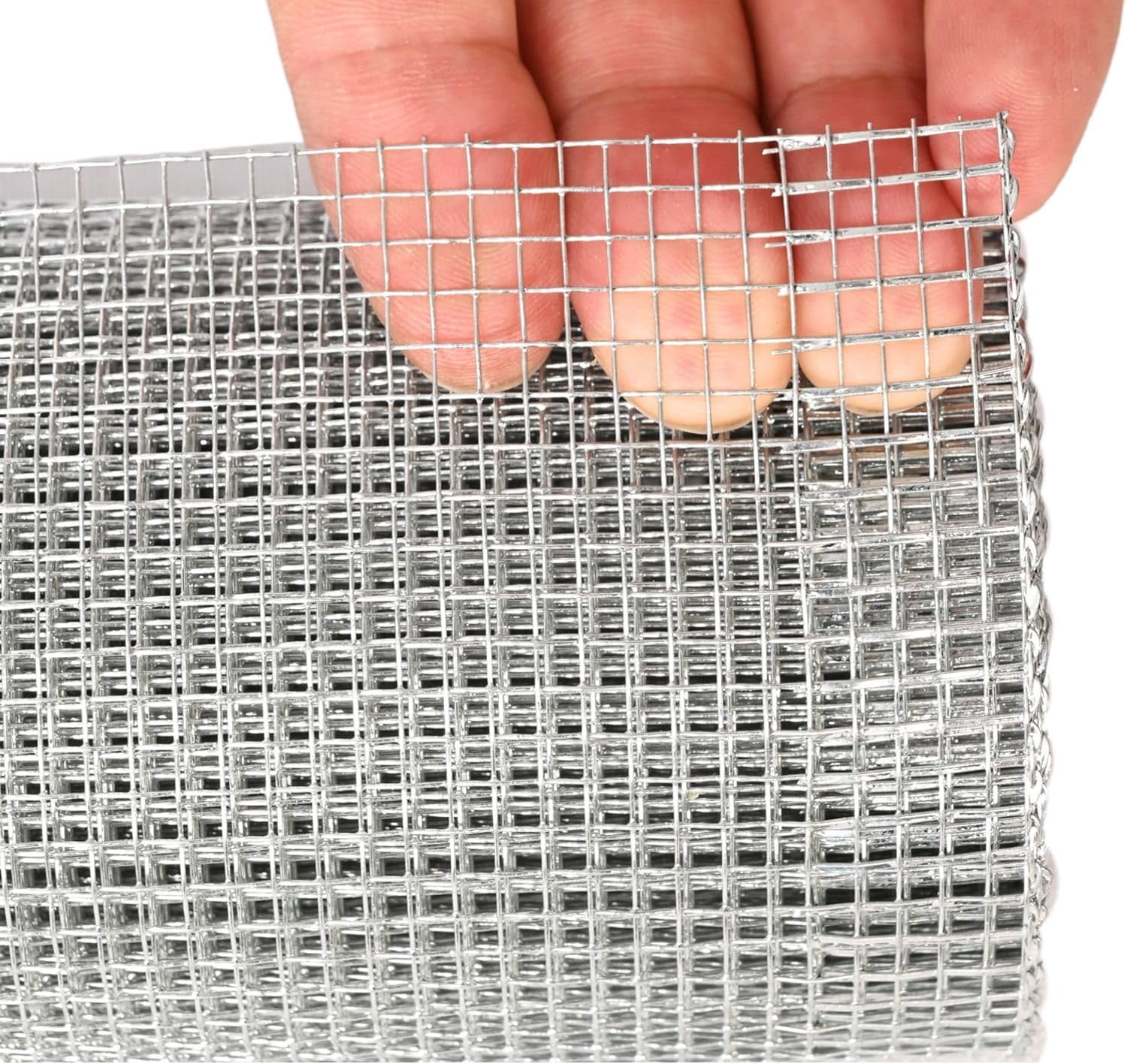 Galvanized Hardware Cloth 1/8 Inch Wire Mesh Roll – Ideal for Garden Fencing, Chicken Coops, DIY Projects, and Beekeeping (16in x 10ft)