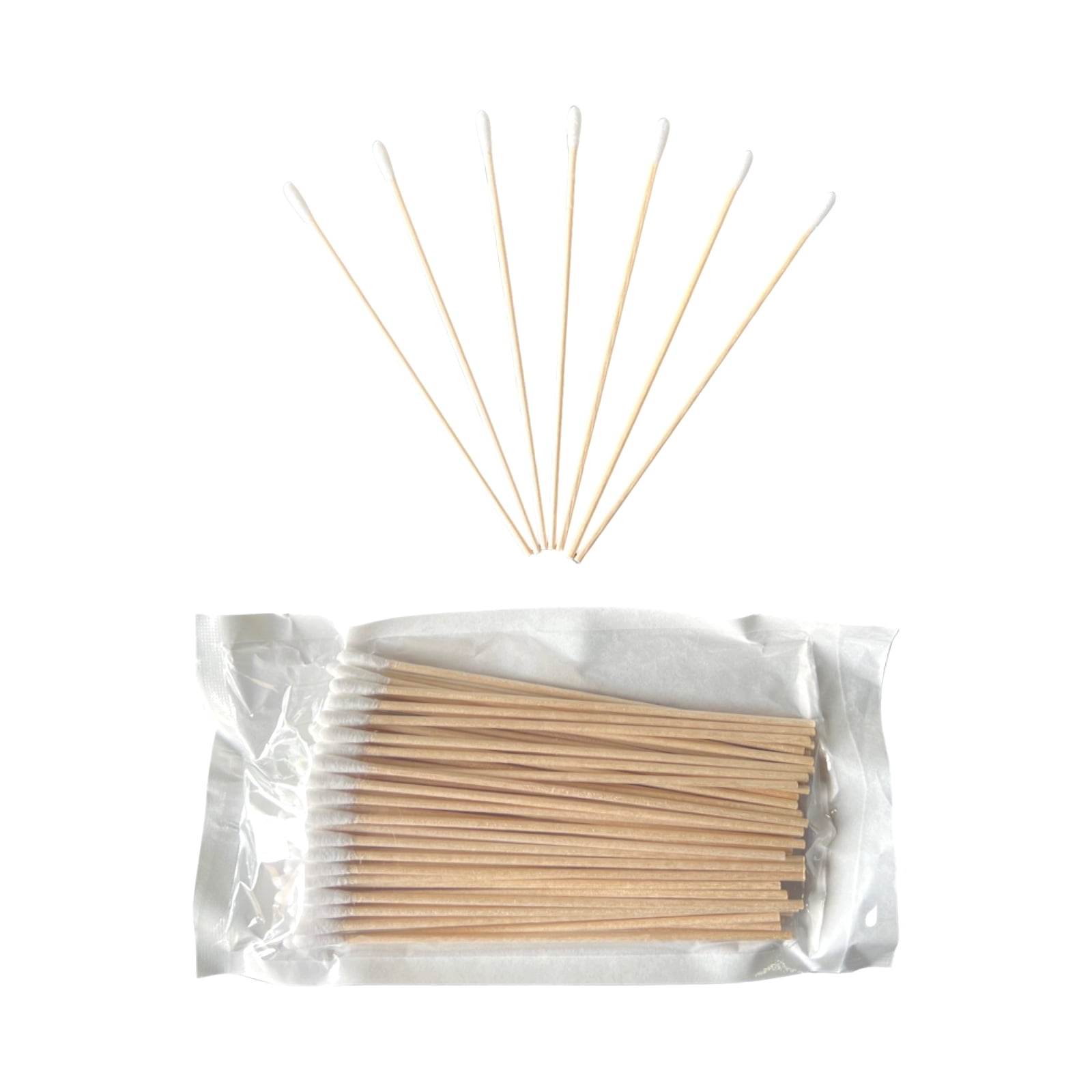 2,000pcs, Cotton-Tipped Wood Applicators, 6 in