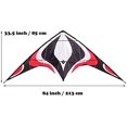 thumbnail image 4 of Babyeden Large Dual Line Stunt Kite, 84 Inch Wide Entry-Level Sport Kite for Adults and Kids, 4 of 10