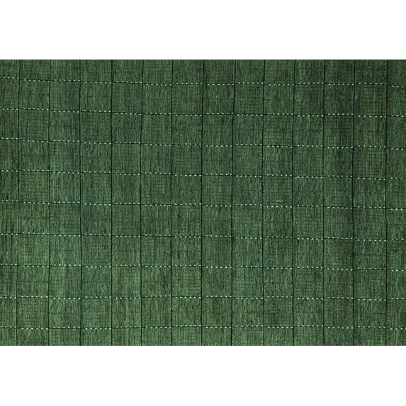 Ahgly Company Indoor Rectangle Abstract Turquoise Blue Modern Area Rugs, 2' x 5'