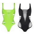 thumbnail image 4 of AOOOWER Hollow out Swimwear for Women One Piece Swimsuit Cutout Bathing Suit, 4 of 10