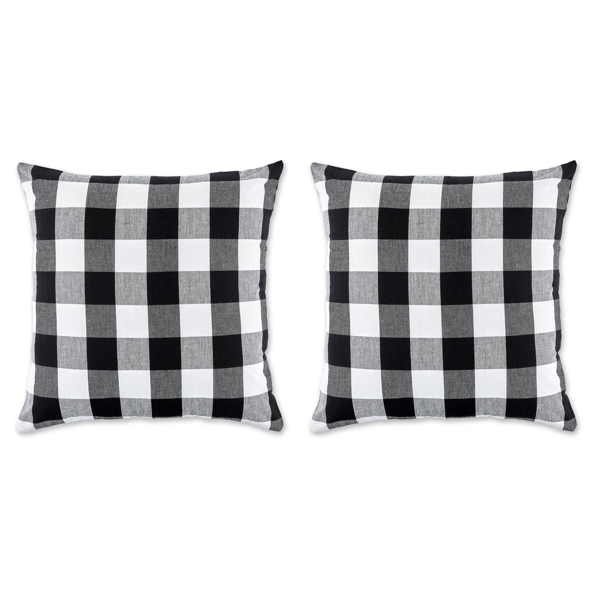 black and white buffalo check pillow covers