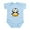 Sky Blue, variant on CafePress - Baby Penguin Infant Bodysuit - Baby Light Bodysuit, Size Newborn - 24 Months