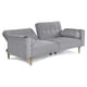thumbnail image 5 of Sofá Cama Makora Merlak Gris Claro Velvet 3 Posiciones con Soft Foam Reclinable, 5 of 10