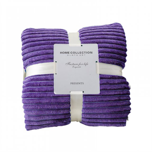 AUQ Throw Blanket,Skin-Friendly Softness Bed Blanket,Relaxing Comfort Layer Cozy Blanket,Purple,40*60in