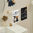 thumbnail image 6 of Halloween Hand Towel Set of 2, Hey Boo Hand Towels, 18x26 Inch, Scary Pumpkin Towel for Bathroom Home Kitchen, Soft Towel Fall Halloween Holiday Decoration, Black Cat Bats Decor Towels, 6 of 6