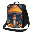 thumbnail image 1 of Fotbe Vintage Blue Leaf Mushroom Lonchera Bolsa de Almuerzo para Hombres y Mujeres, Lonchera de Gran Capacidad, Bolsa de Almuerzo Reutilizable, Bolsa Térmica Aislante, 1 of 7