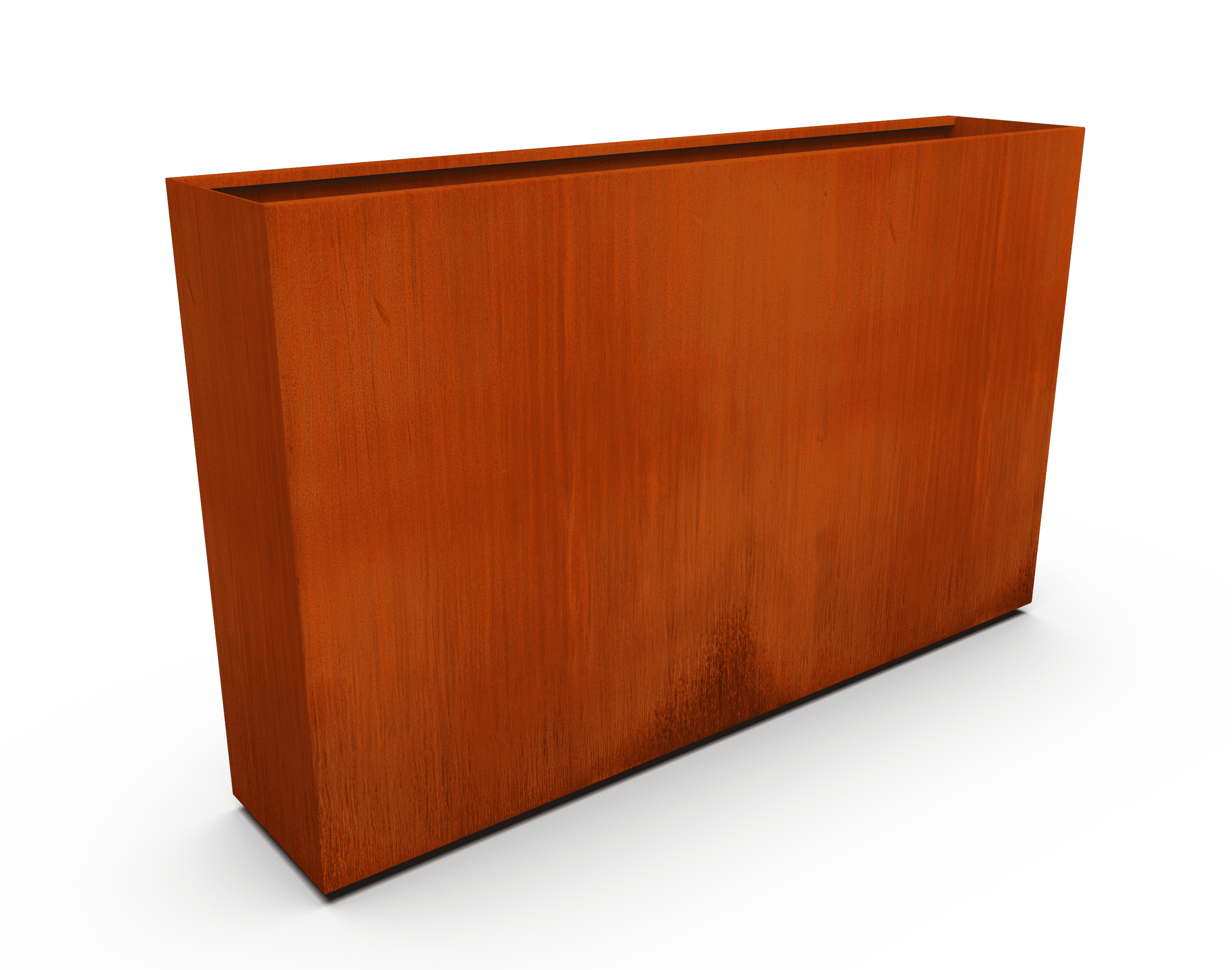 PLANTERCRAFT Corten Steel metal planter box, Rectangular sizes, Modern