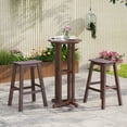 thumbnail image 4 of Gymax 3PCS Outdoor HDPE Bar Table & Chair Set for 2 w/ Footrests for Garden Yard Pool, 4 of 10