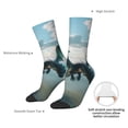 thumbnail image 4 of Haiem Cloud Sky Green Dragon Pattern Crew Socks – Soft & Durable Moisture-wicking Socks, Stay-Up Fit for Business, Work, and Casual Wear Size 5-11, 4 of 6