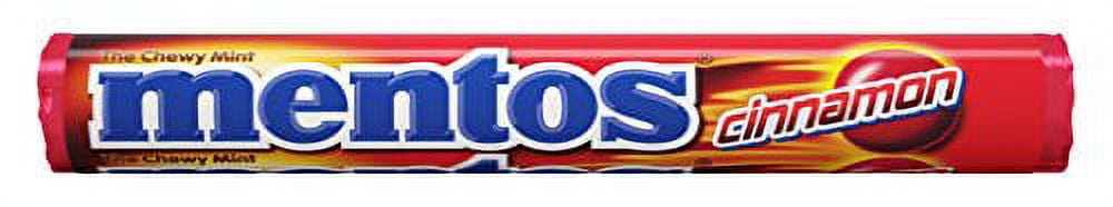 Mentos Chewy Mint Candy Roll, Cinnamon, Halloween Candy, Bulk, Party, Non Melting, Pack of 15 (1.32 Ounce each), 19.8 Oz