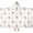Princess and Fairy White Pattern, variant on Princess and Castle Pink Pattern Hooded Bath Towel Wrap for Teens Ages 3 To 12, Soft Lightweight Quick Dry Microfiber Bath Beach Pool, 50"x30"