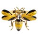 thumbnail image 1 of Color Creativo Goteo Aceite Abeja Mesa Ajuste Servilletero Servilletero Servilletero Hebilla-Anillo Amarillo Diámetro 4cm, 1 of 11