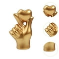 thumbnail image 6 of deevoka Love Sculpture for TV Cabinet Multifunctional Tabletop Decoration Golden, 6 of 9