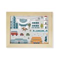 thumbnail image 1 of Hong Kong Valuable Visiting Things Desktop Photo Frame Picture Art Decoration Painting 6x8 inch, 1 of 3