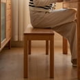 thumbnail image 7 of GZXS 47-Inch Solid Wood Entryway Bench in Natural Wood Finish, Indoor End of Bed Bench with Sturdy Legs, Farmhouse Long Shoe Seat for Living Room, Bedroom, Hallway, 7 of 7