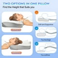 Clefivie Cervical Memory Foam Pillow, sleeper Orthopedic Neck Support