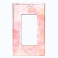 thumbnail image 5 of Metal Light Switch Plate Cover Romantic Paris Eiffel Tower Pink Cloud Letter PRS001, 5 of 13