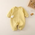 thumbnail image 2 of WUXIAN Toddler Thick Baby Sleepwear Autumn Winter Spring Warm Baby Jumpsuit Pajamas Baby Children Leisure Nightwear, 2 of 3