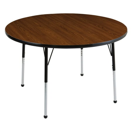 Ecr4kids 36 In Round Adjule Activity Table Oak Top Standard Ecr4kids 36 In Round Adjule Activity Table Oak Top Standard Height Ball