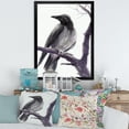 thumbnail image 3 of Designart 'Big Crow Sitting On A Branch' Traditional Framed Art Print, 3 of 4