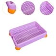thumbnail image 6 of yotijay Bunny Litter Pan Cage Toilet with Grate Anti Splashing Corner Toilet Box Rabbits, 6 of 9