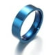 thumbnail image 4 of Anillo de acero inoxidable, joyería, bola interior, exterior, plana, personalidad, anillo de pareja de acero de titanio brillante, nicho femenino, 4 of 5