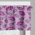 thumbnail image 3 of Ambesonne Purple Valance Pack of 2, Nature Inspired Flora, 54"X18", Purple Lilac Dark Purple, 3 of 5