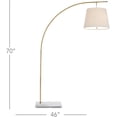 thumbnail image 2 of Currey And Company 8000-0117 Cloister 2 Light 70" Tall Accent Floor Lamp - White, 2 of 6
