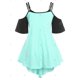 thumbnail image 2 of Camiseta Talla Extra Dos Tonos y Cordones Rosegal  Camisetas tallas grandes, 2 of 5