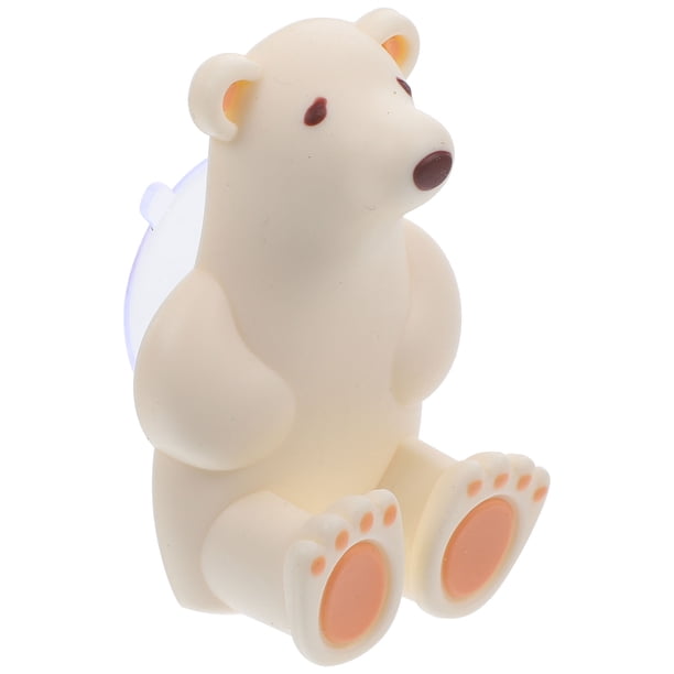 Soporte para cepillos de dientes con ventosa para pared con diseño de oso de dibujos animados