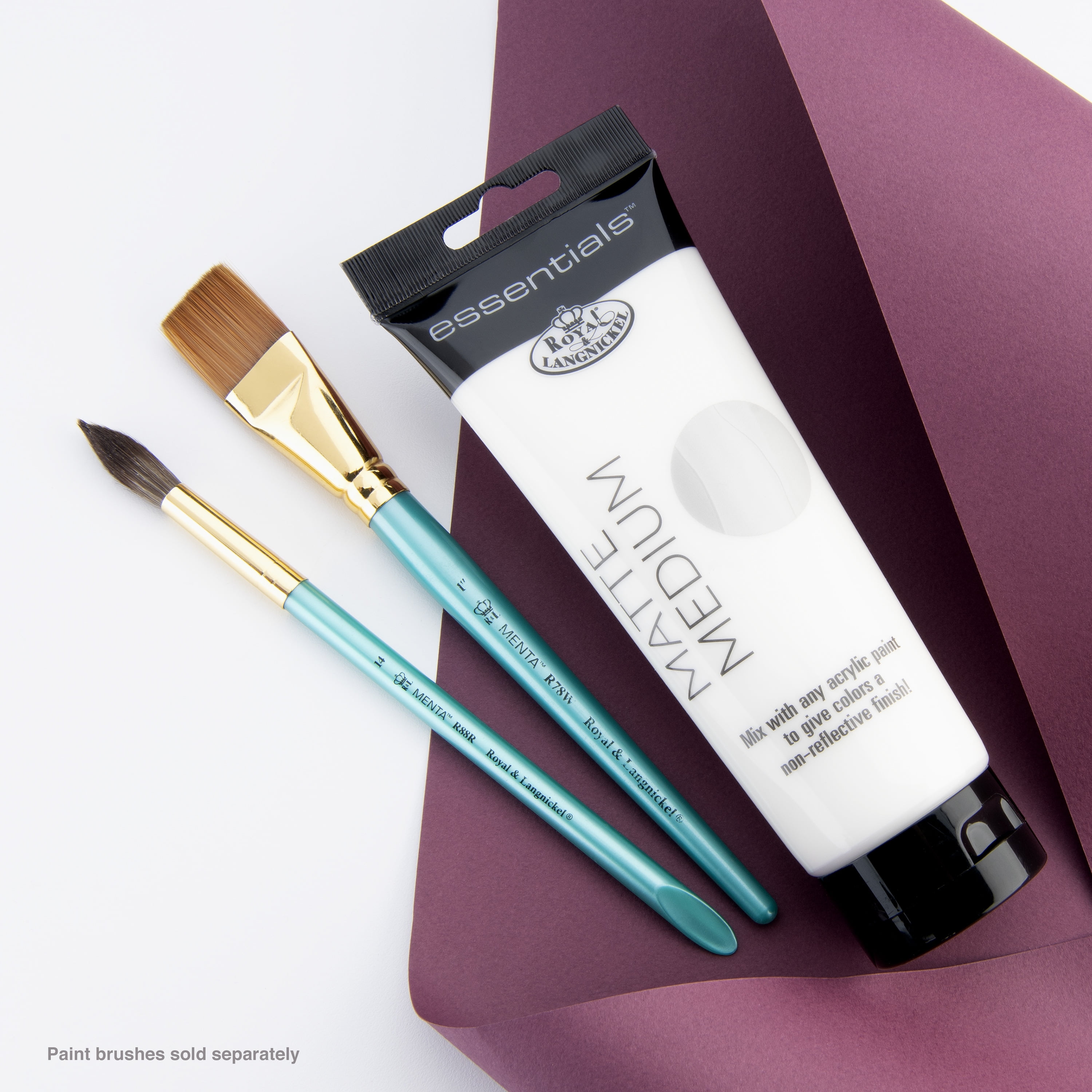 Royal & Langnickel - Médium mat pour peinture acrylique Essentials 250 ml | RAM-25MA | ROYAL BRUSH MFG MOYEN MAT 250ML