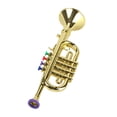 thumbnail image 1 of 14-1/2 Inch Trumpet with 4 , Musical Wind Instrument Music Toys, 1 of 8