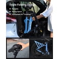 thumbnail image 4 of Electric Bike for Adults, 20" Fat Tire Folding Ebike with Peak 1200W Motor, 7 Speed 25MPH 48V 13.5AH, Adjustable Bike Stem, (Blue) with Rear Basket, 4 of 8