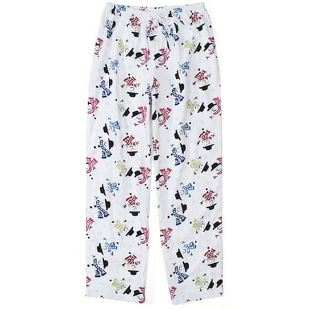 Women's Plus Flannel Snowman Pajama Pants