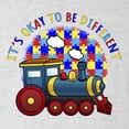 thumbnail image 5 of Wild Bobby Its Okay to Be Different | Train Autism Awareness Men Premium Tri Blend Tee, 5 of 5